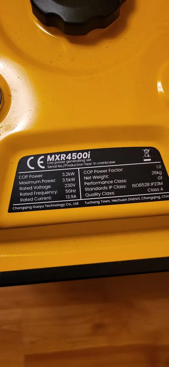 Portable Generator 3.2KW Max 3.5KW Outdoor Skiing - Image 4