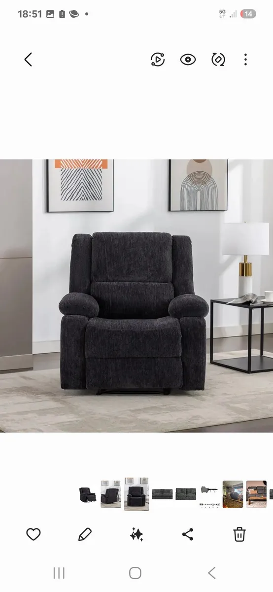 Brand new pirth recliner arm chair reduced - Image 1