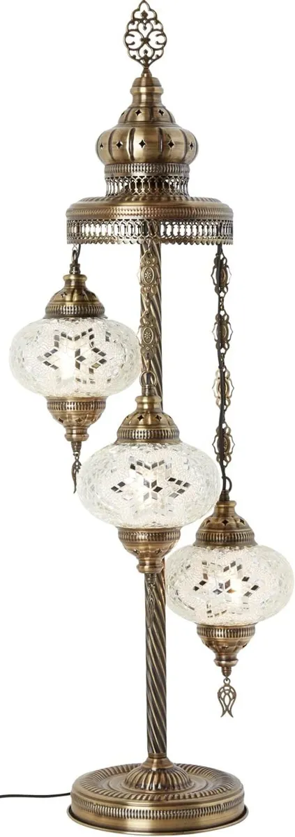 Turkish Moroccan Mosaic Floor and Table Lamp Boho - Image 2