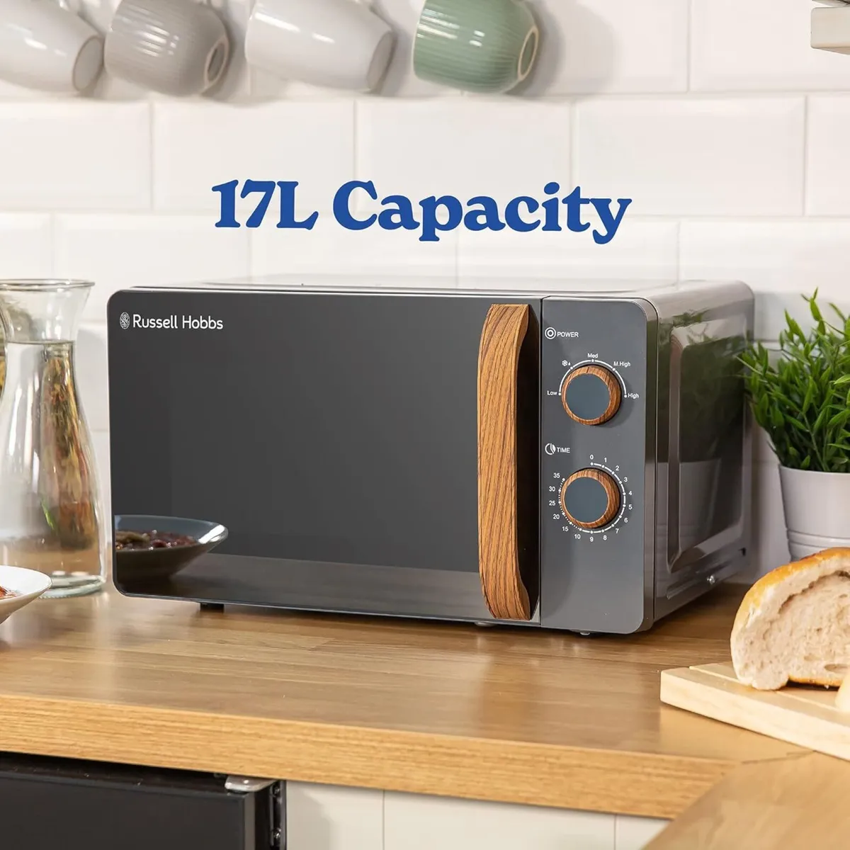 17L 700W Scandi Compact Manual Microwave - Image 4