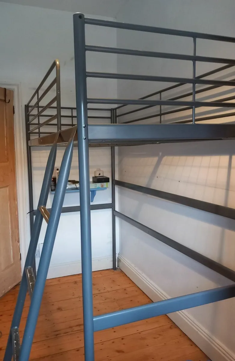 High Loft Bed - Svarta Single Bed by Ikea - Image 2