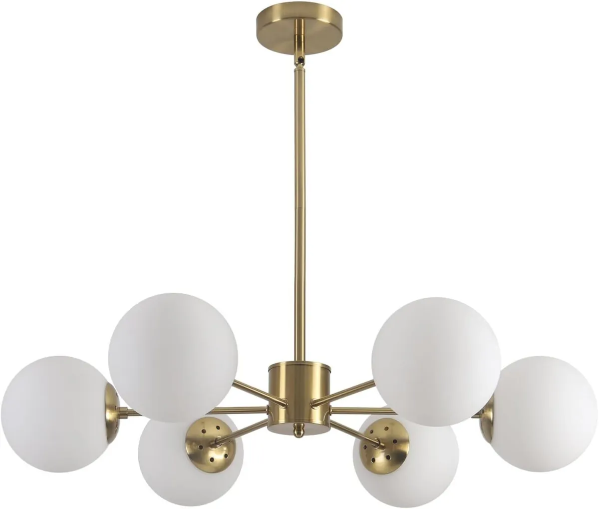 Lighting Mid Century Sputnik Chandelier 6-Light - Image 1
