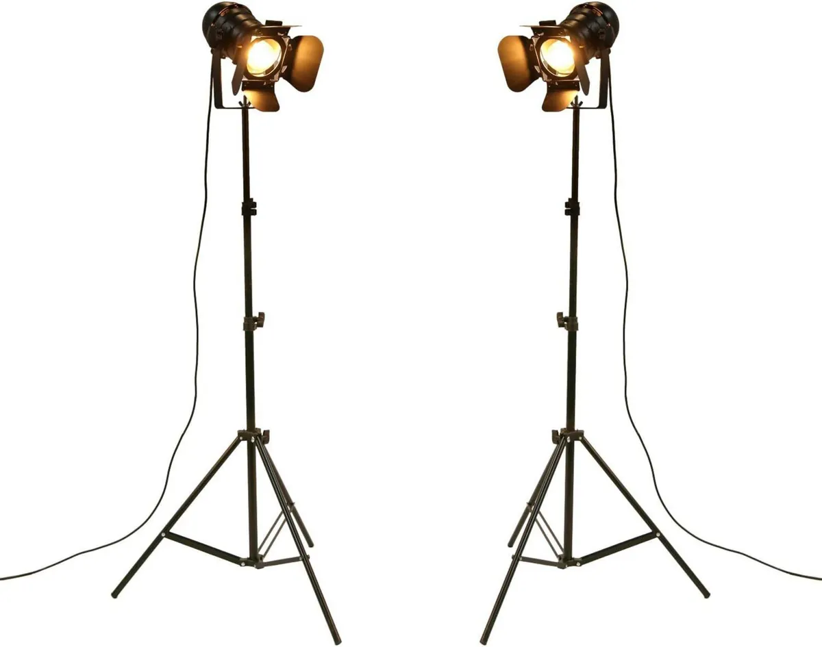 Vintage Industrial Retro Tripod Adjustable Floor - Image 1