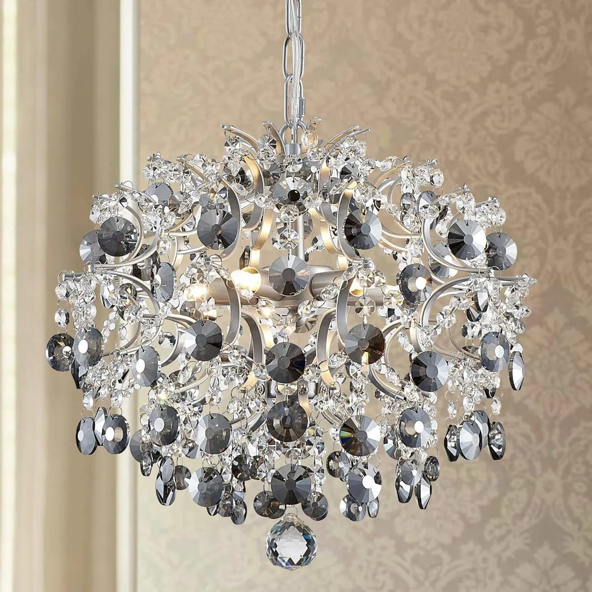 Modern Pendant Chandelier Crystal Raindrop - Image 1