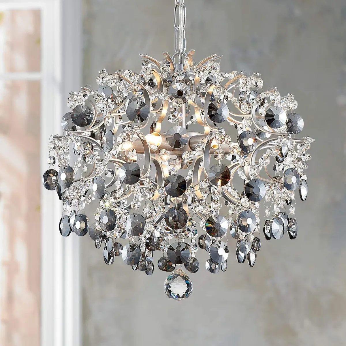 Modern Pendant Chandelier Crystal Raindrop - Image 3