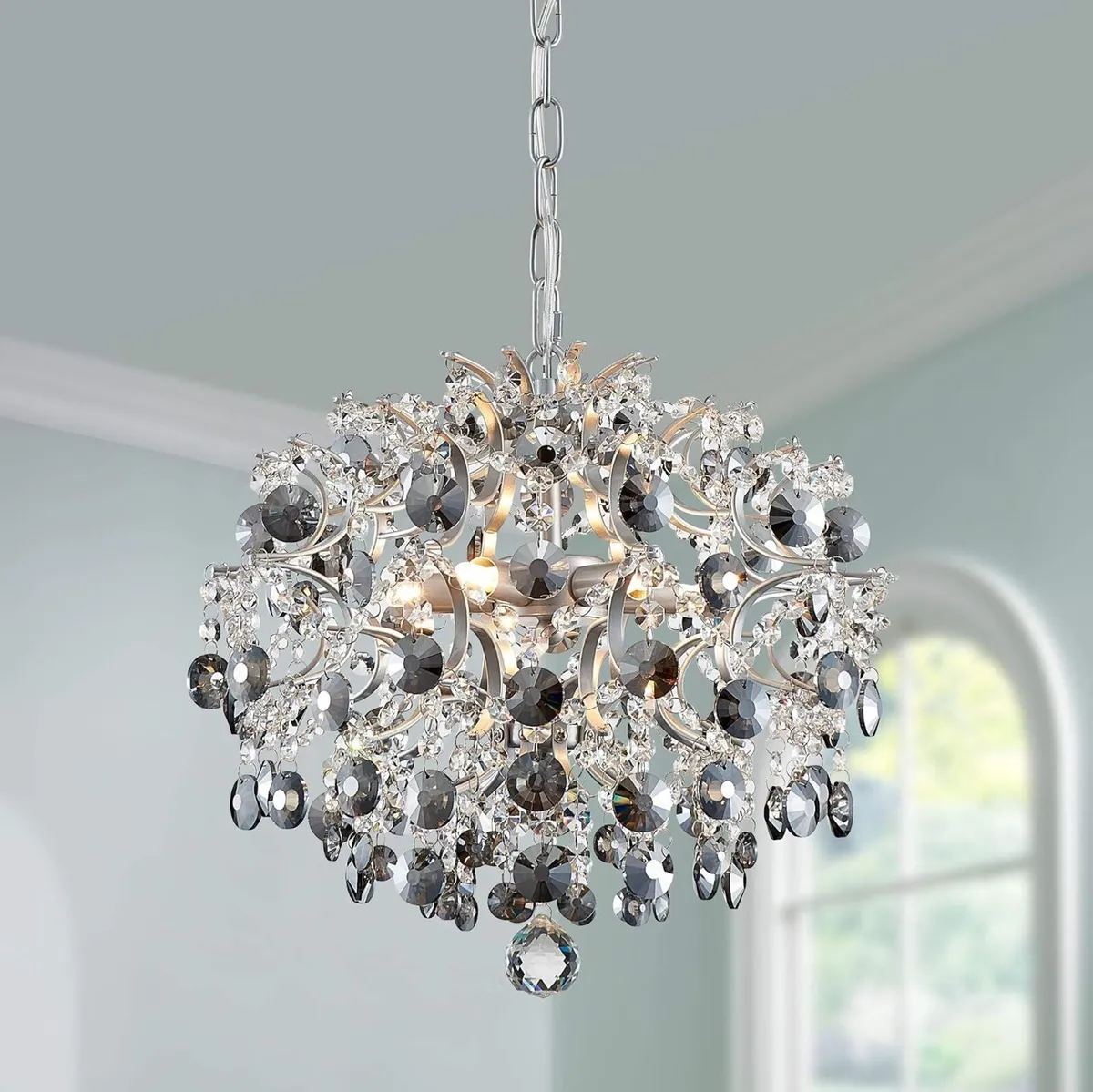 Modern Pendant Chandelier Crystal Raindrop - Image 4
