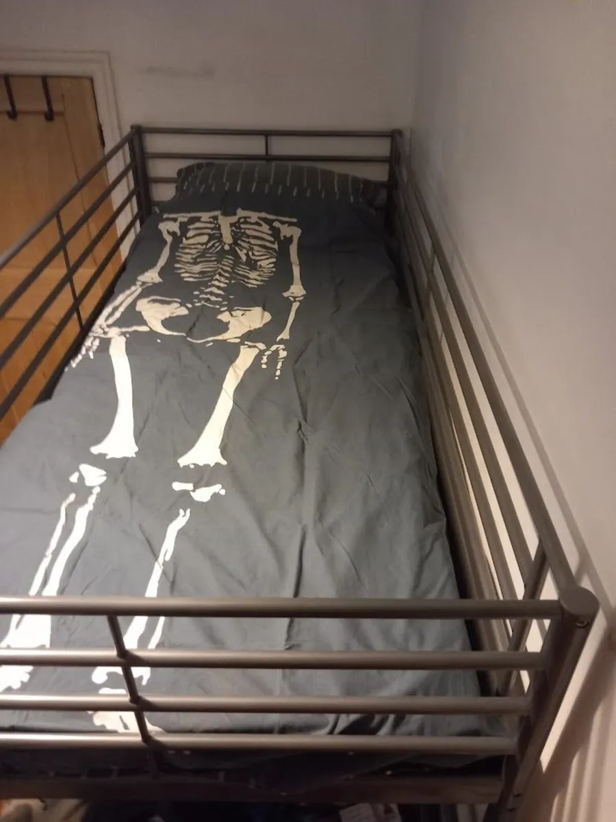 High Loft Bed - Svarta Single Bed by Ikea - Image 1