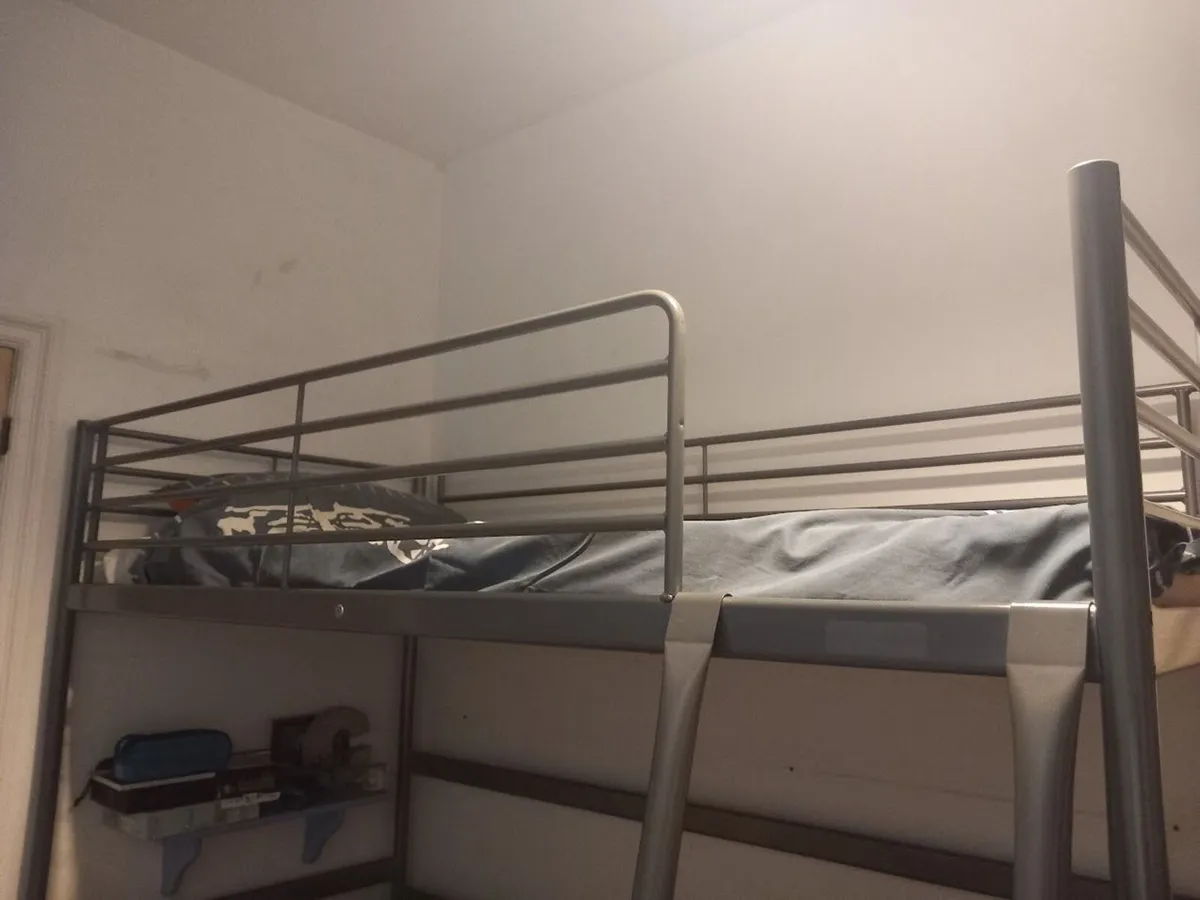 High Loft Bed - Svarta Single Bed by Ikea - Image 3