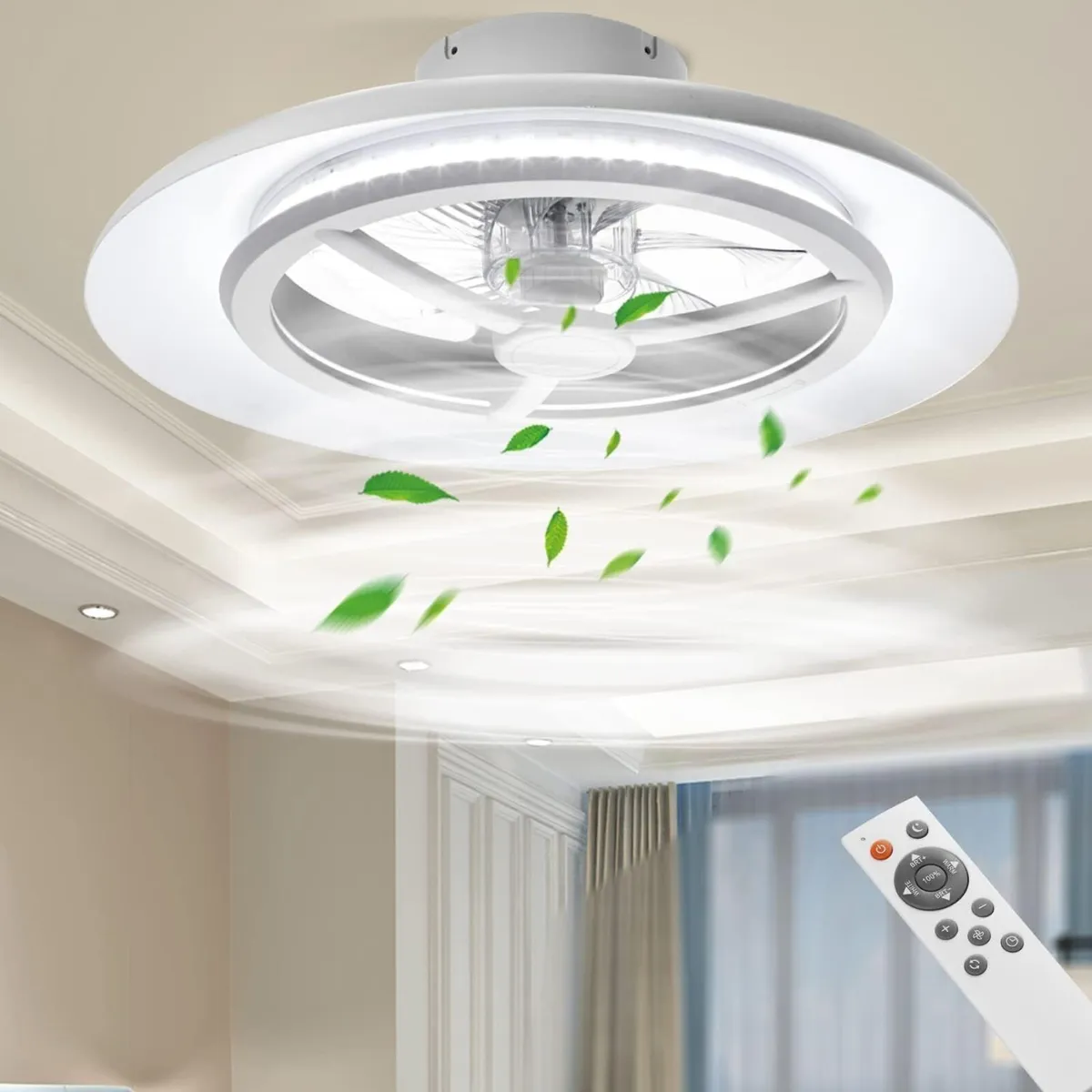 60CM LED Ceiling Light with Fan Lights 24 - Image 1