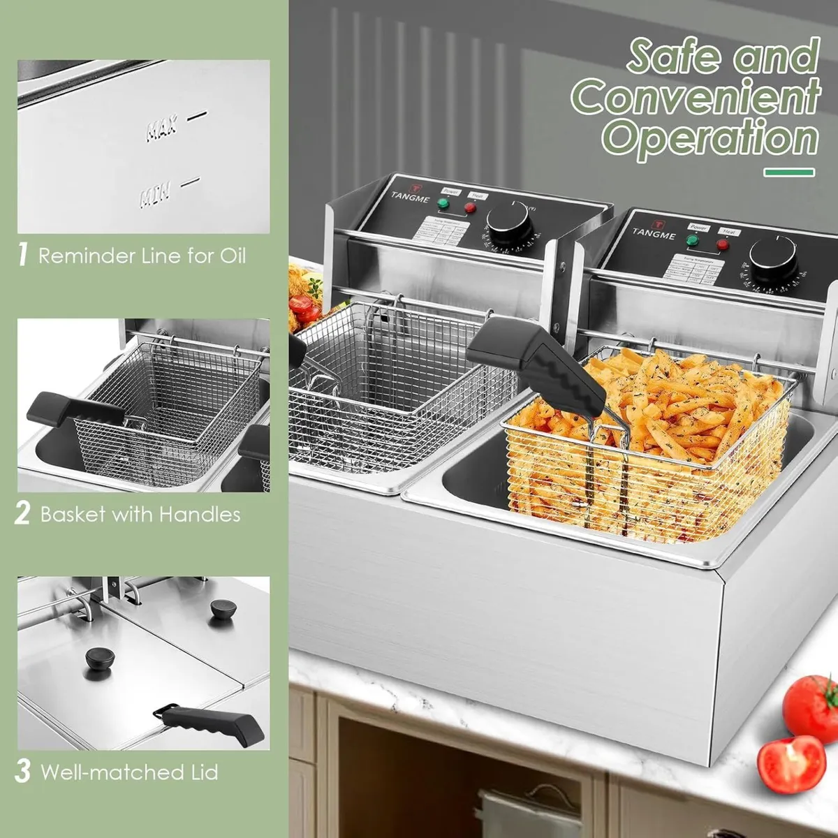 Commercial Deep Fryer 5000W Electric Fryers - Image 4