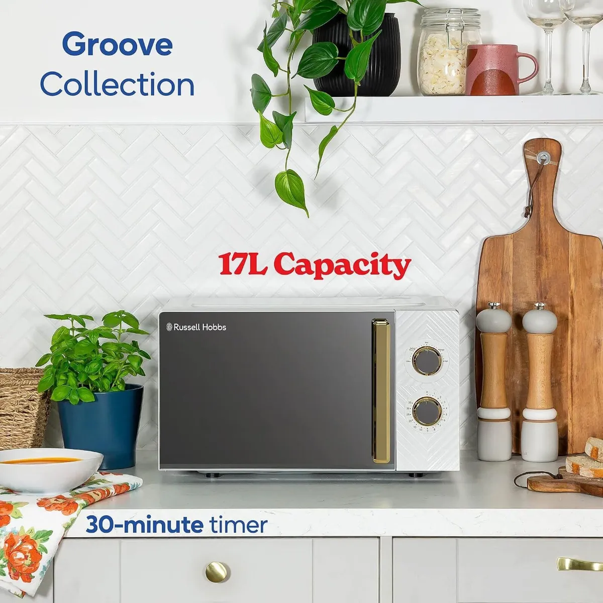 17 Litre 700W Solo Manual Microwave with Groove - Image 3