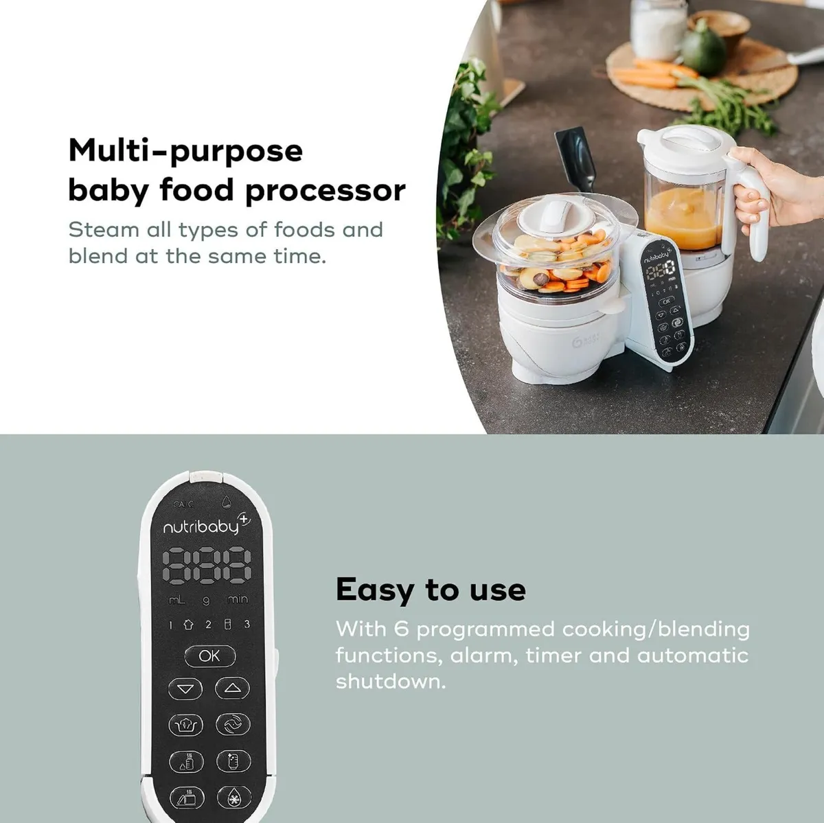 6-In-1 Multi-Purpose Food Processor Steam Cooker - Image 3
