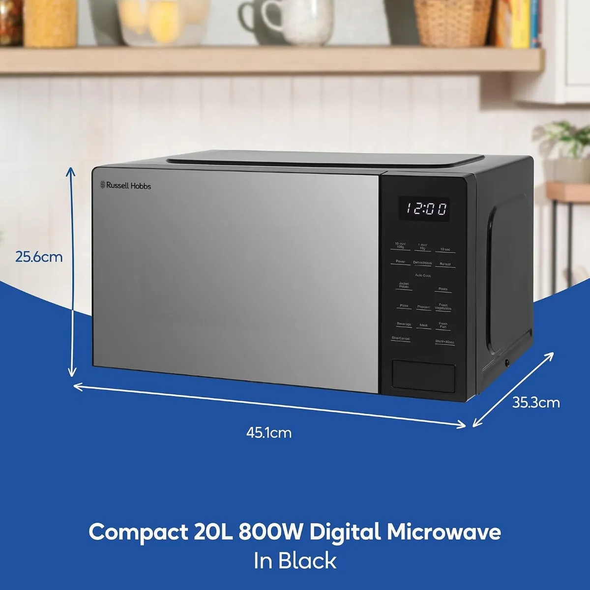 Touch Control Digital Solo Microwave 20L 800W - Image 2