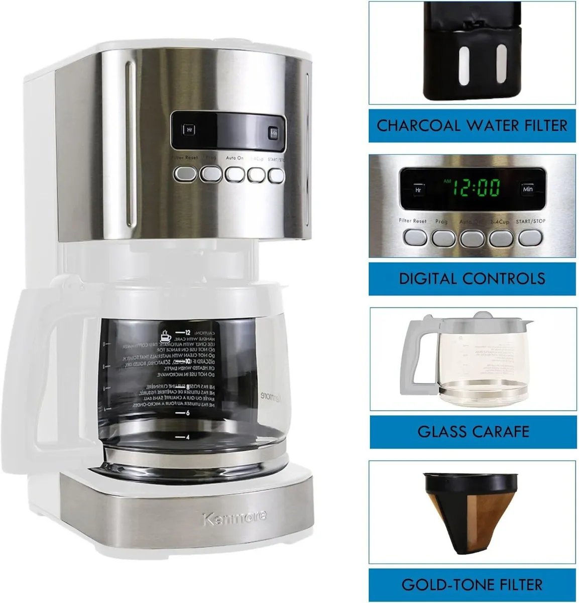 Kenmore Filter Coffee Machines 12-Cup Drip Makers - Image 3