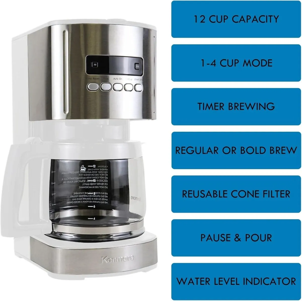 Kenmore Filter Coffee Machines 12-Cup Drip Makers - Image 4