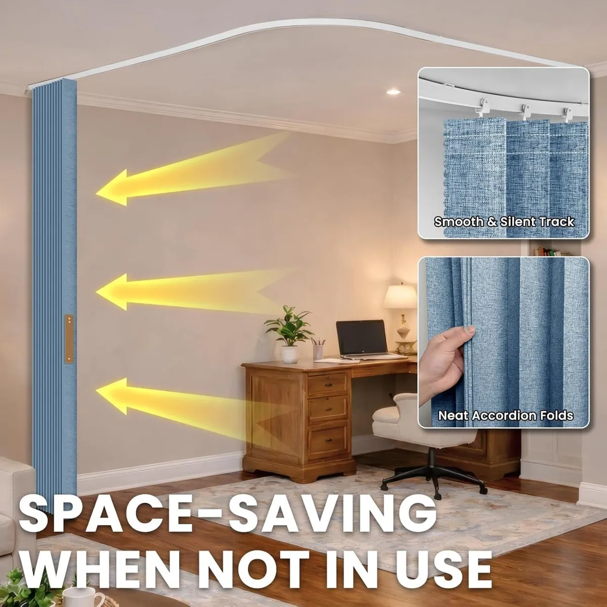Room Divider Curtain Sets with Flexible Ceiling - Image 3