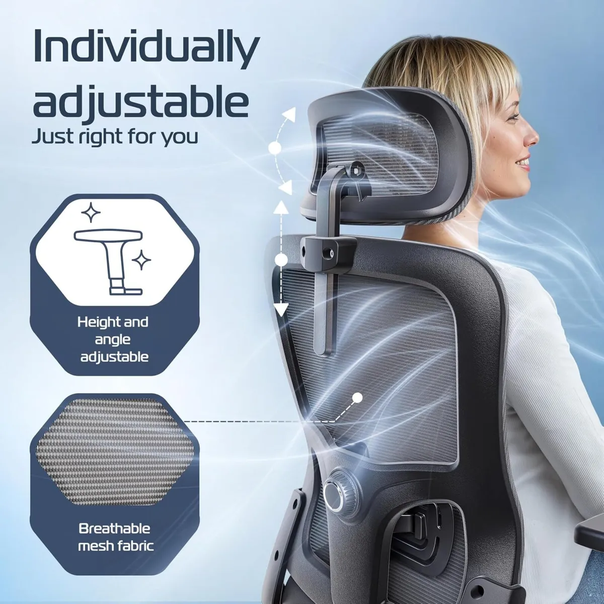 Ergonomic Office Chair for Home Best Rated Back - Image 4