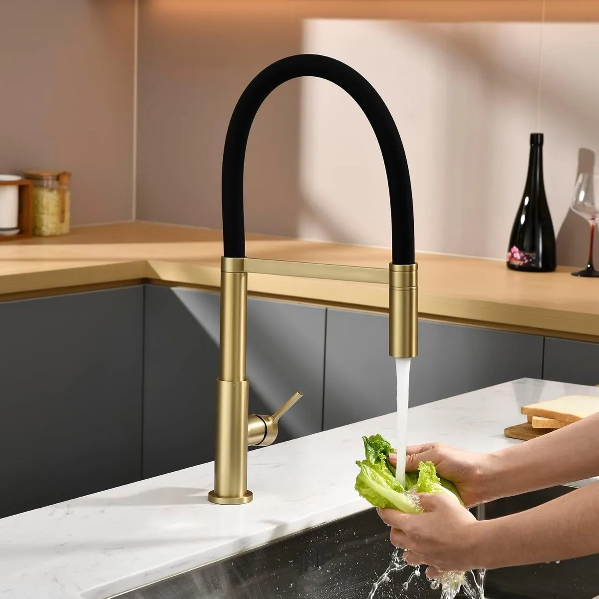 Kitchen Sink Mixer Tap Flexible with Pull Out - Image 2