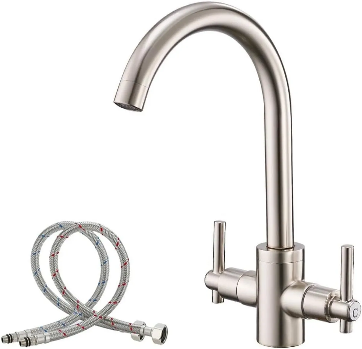 Kitchen Taps Mixer Matte Surface Brass Material - Image 1