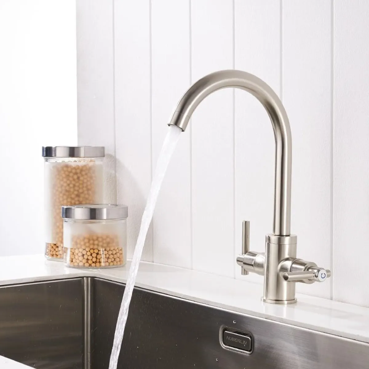 Kitchen Taps Mixer Matte Surface Brass Material - Image 3