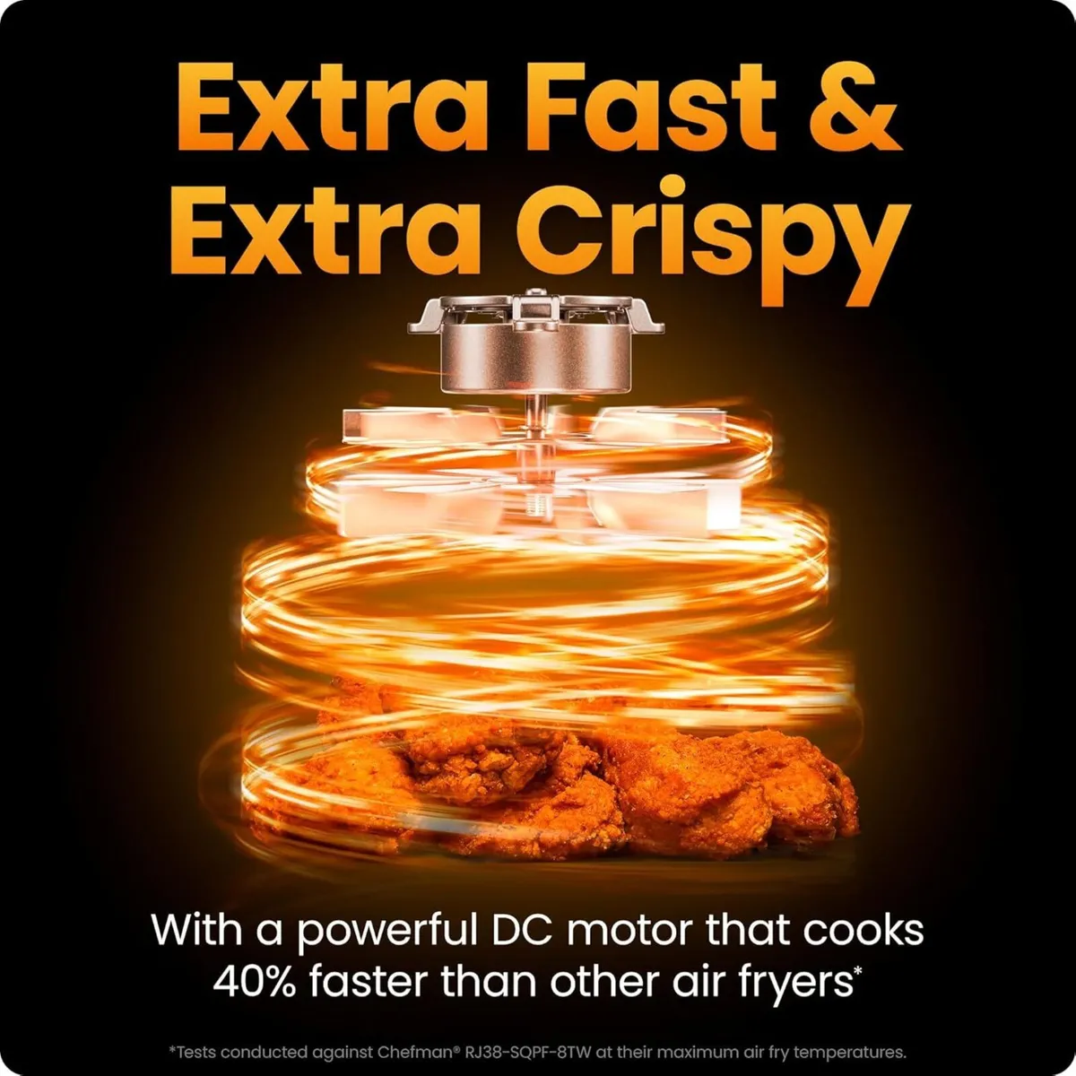 8.5L Compact Air Fryer 230degreesc 6-In-1 Turbofry - Image 3