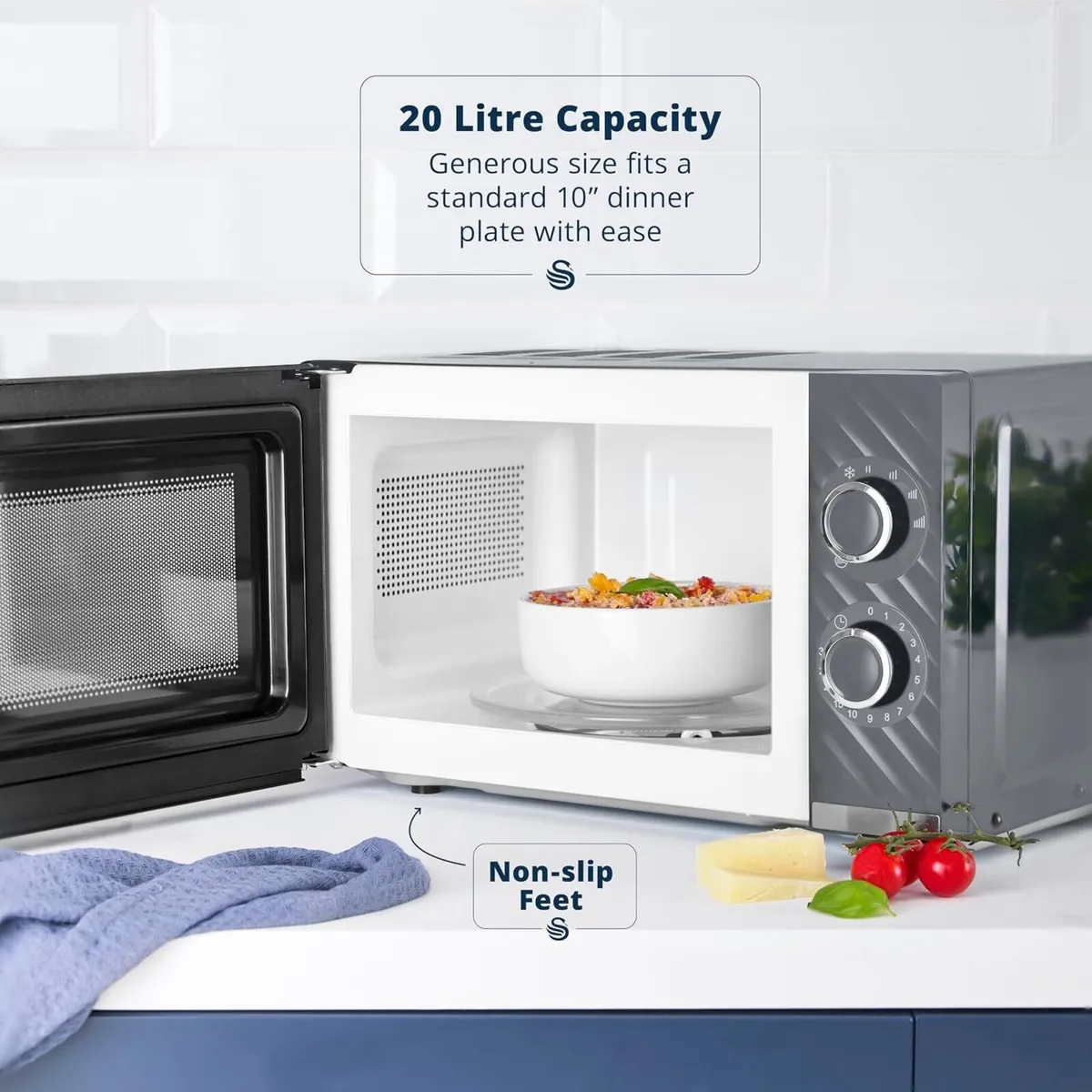 Windsor Manual Microwave 20L 800W 5 Power Levels - Image 3
