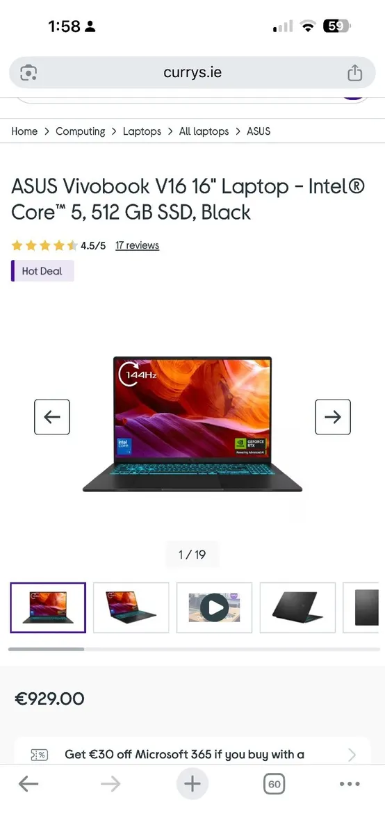 Gaming laptop Asus v16 - Image 4
