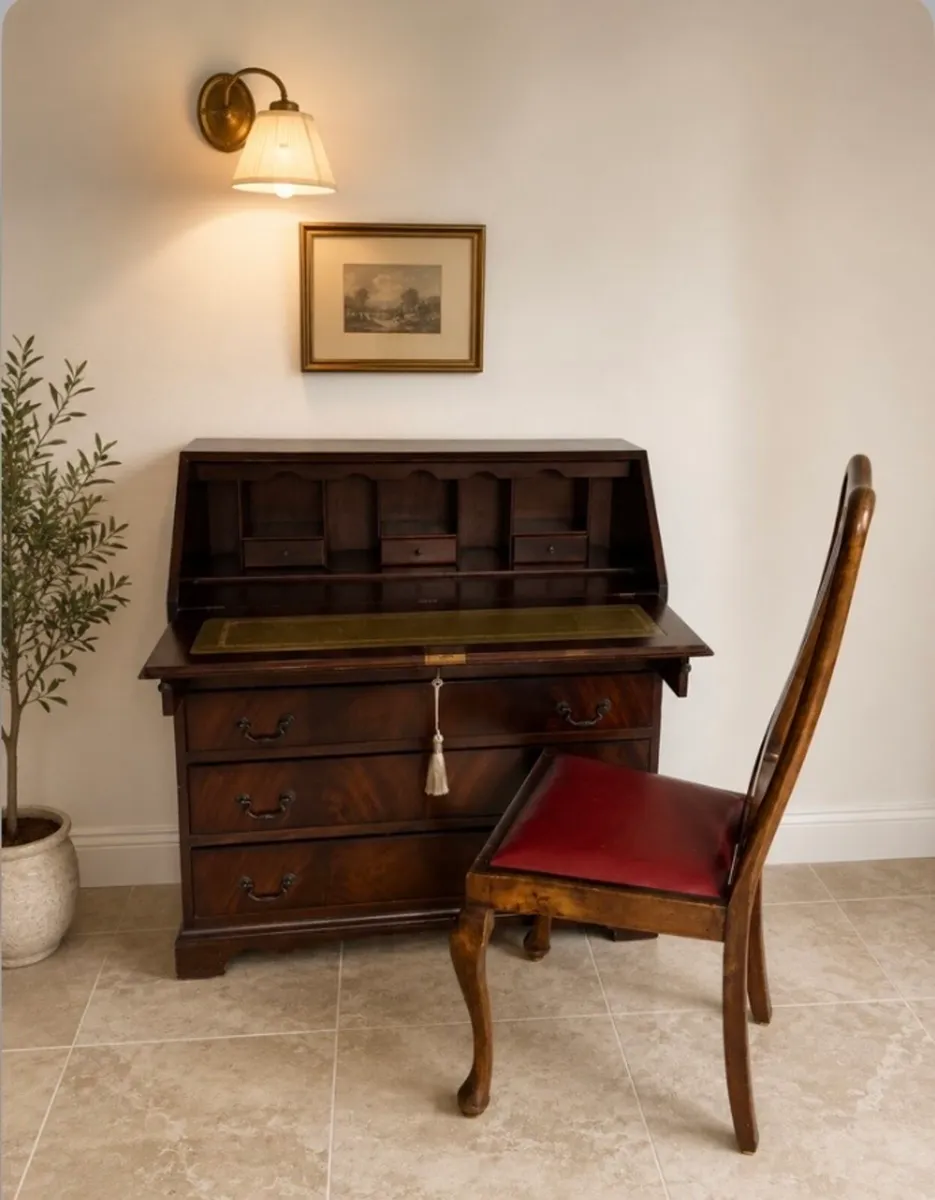 Antique Slope front writing bureau desk
