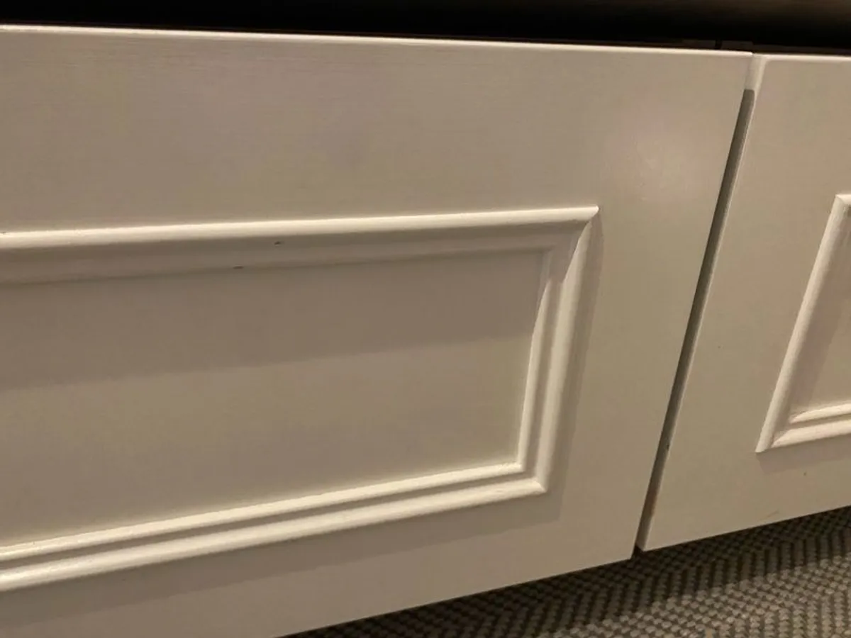 handmade storage bench/window seat with two large built-in drawers and a comfortable upholstered cushion - Image 4