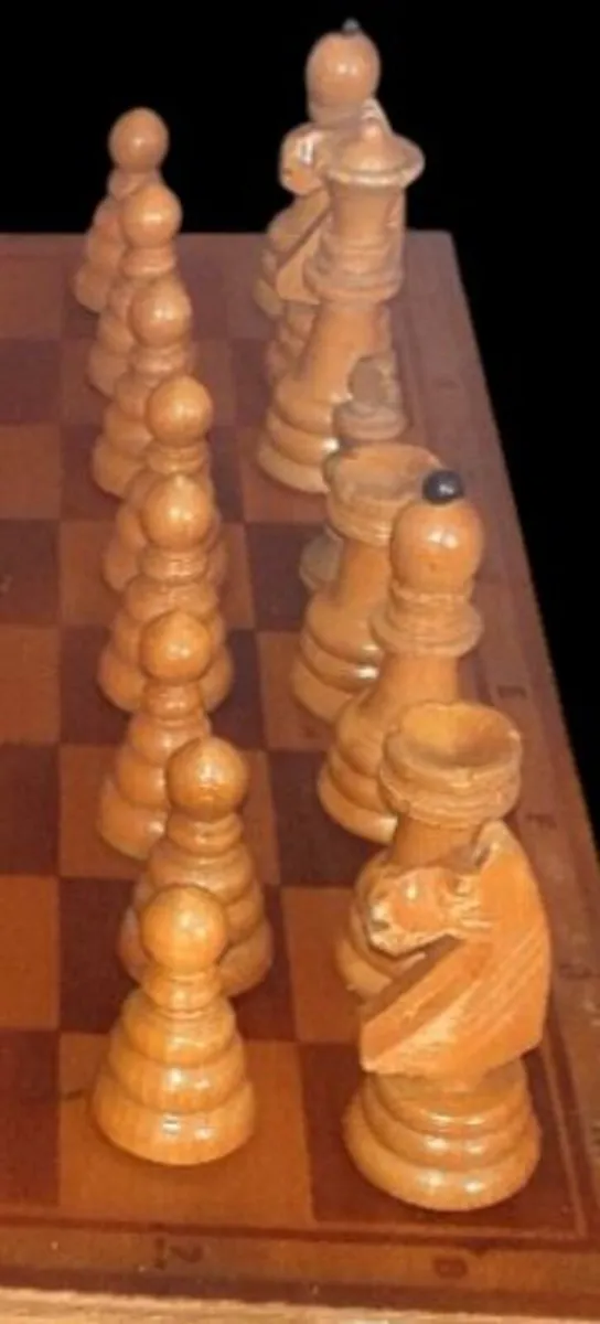 Vintage Wooden Chess Set–Unique Cork City History - Image 4