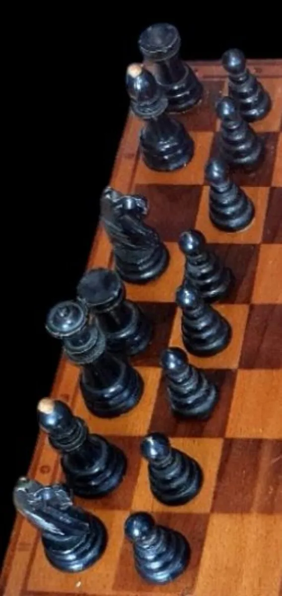 Vintage Wooden Chess Set–Unique Cork City History - Image 2