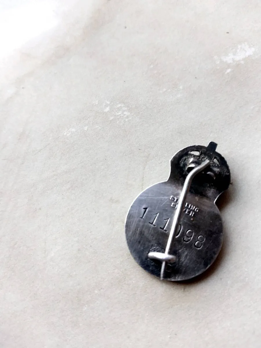 Antique WW2 silver AFS badge - Image 2