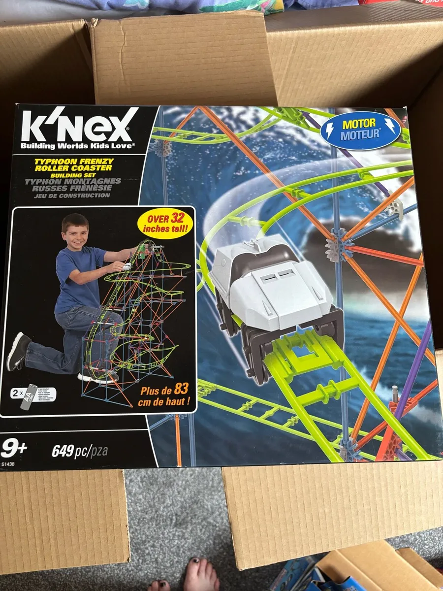 K'NEX Typhoon Frenzy Roller Coaster Building Set - Image 1