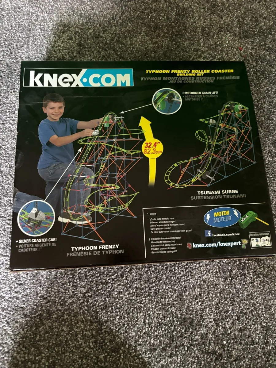 K'NEX Typhoon Frenzy Roller Coaster Building Set - Image 2
