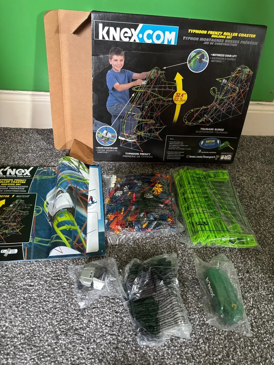 K'NEX Typhoon Frenzy Roller Coaster Building Set - Image 3