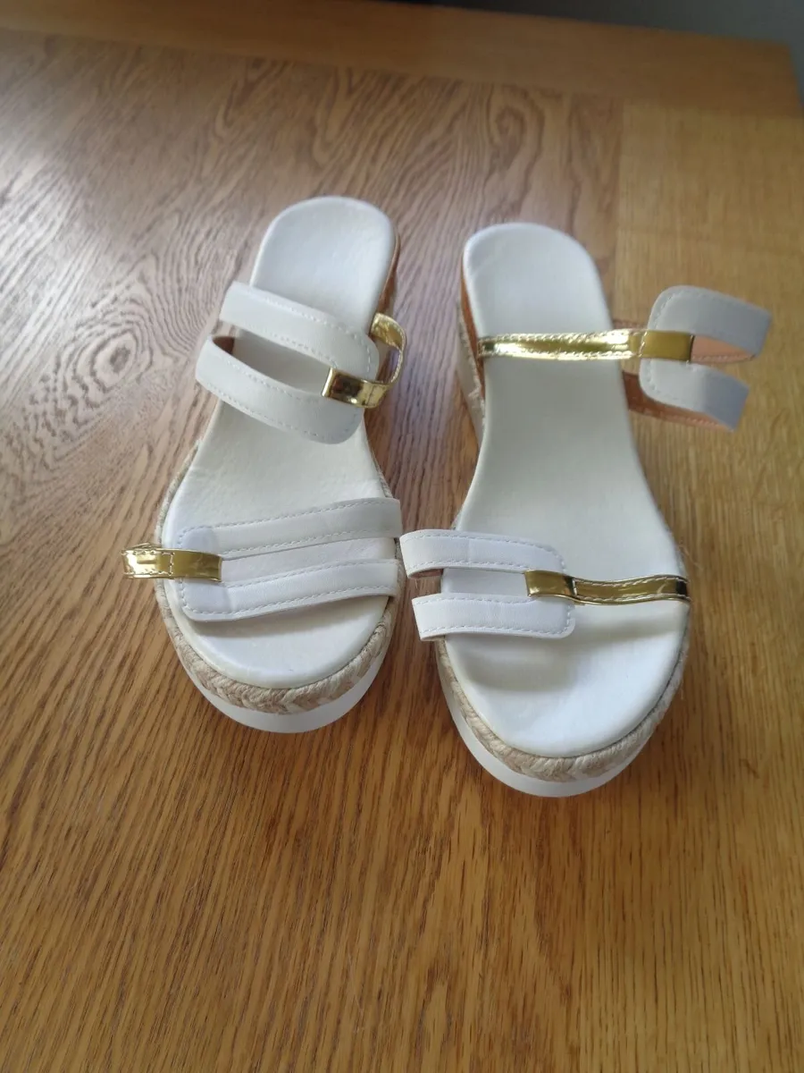 Slip on Platform Wedge Sandals for Sale - Image 1