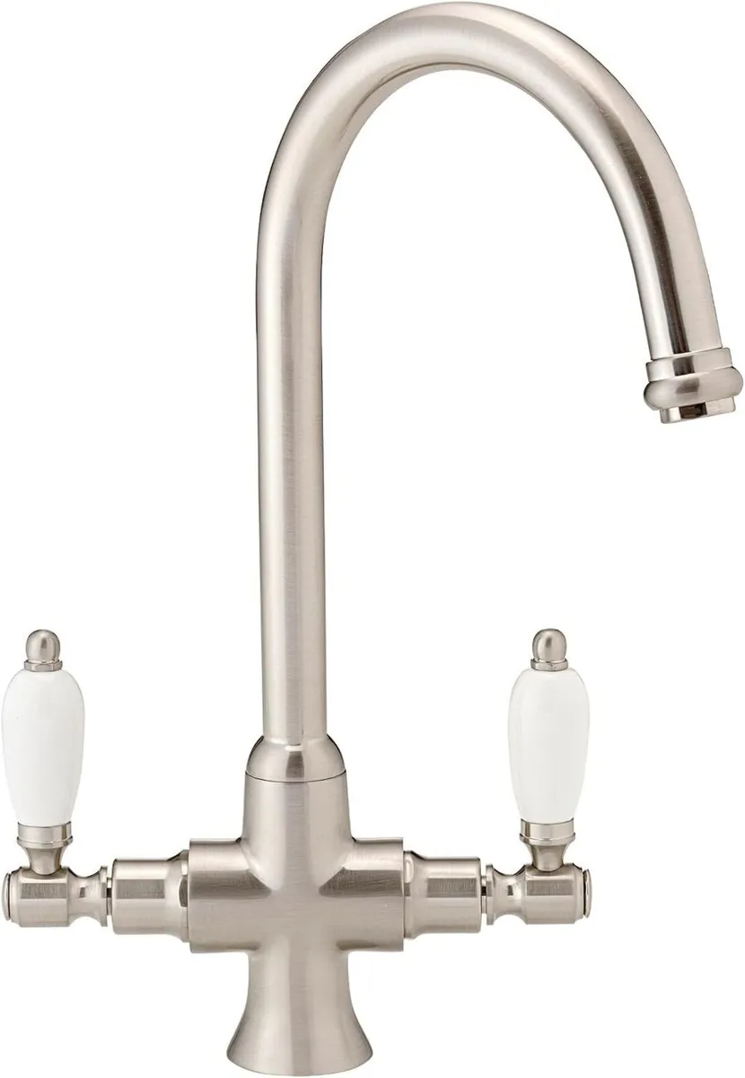 Dorchester Brushed Nickel Dual Flow Kitchen Sink - Image 2