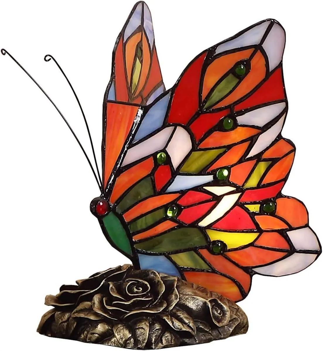 L31406 Butterfly Tiffany Style Stained Glass - Image 1