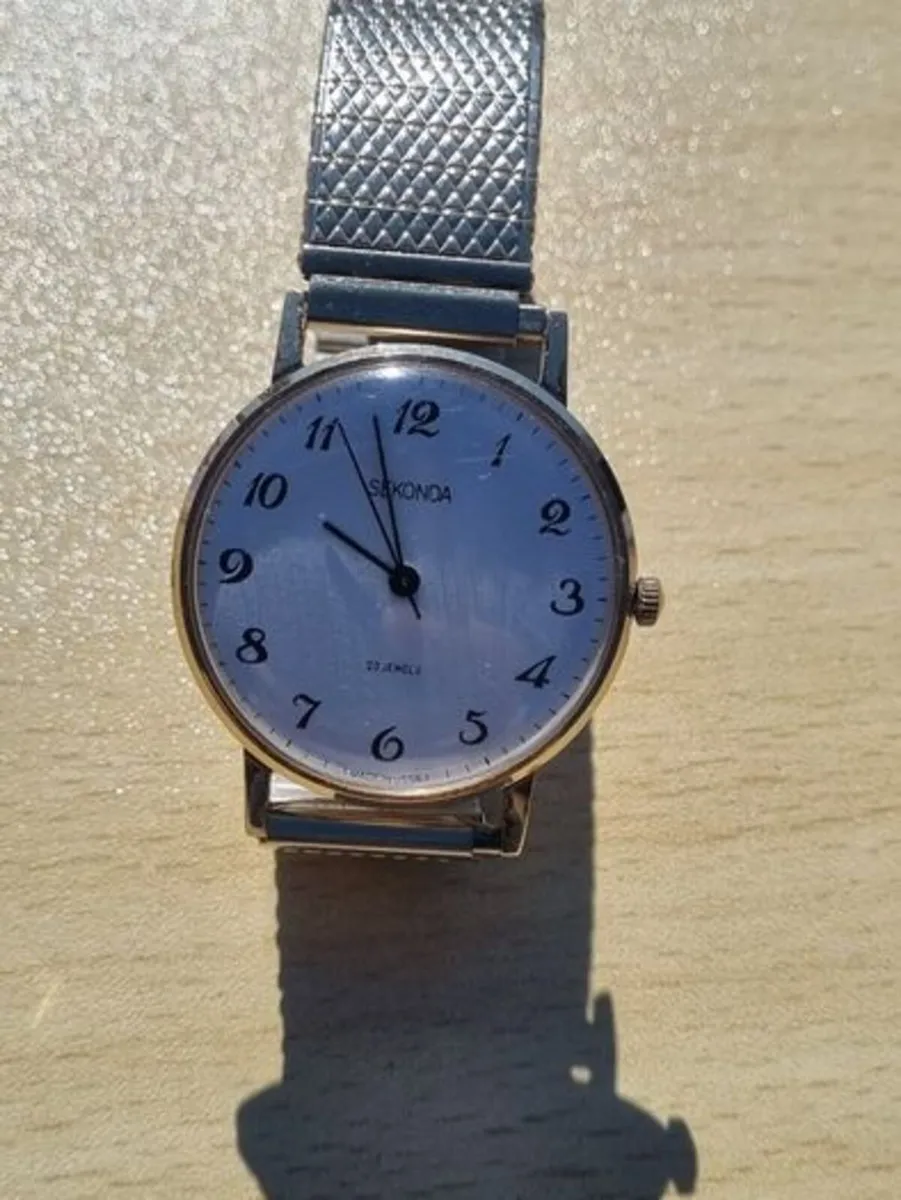 Soviet gold-plated Sekonda watch - Image 4