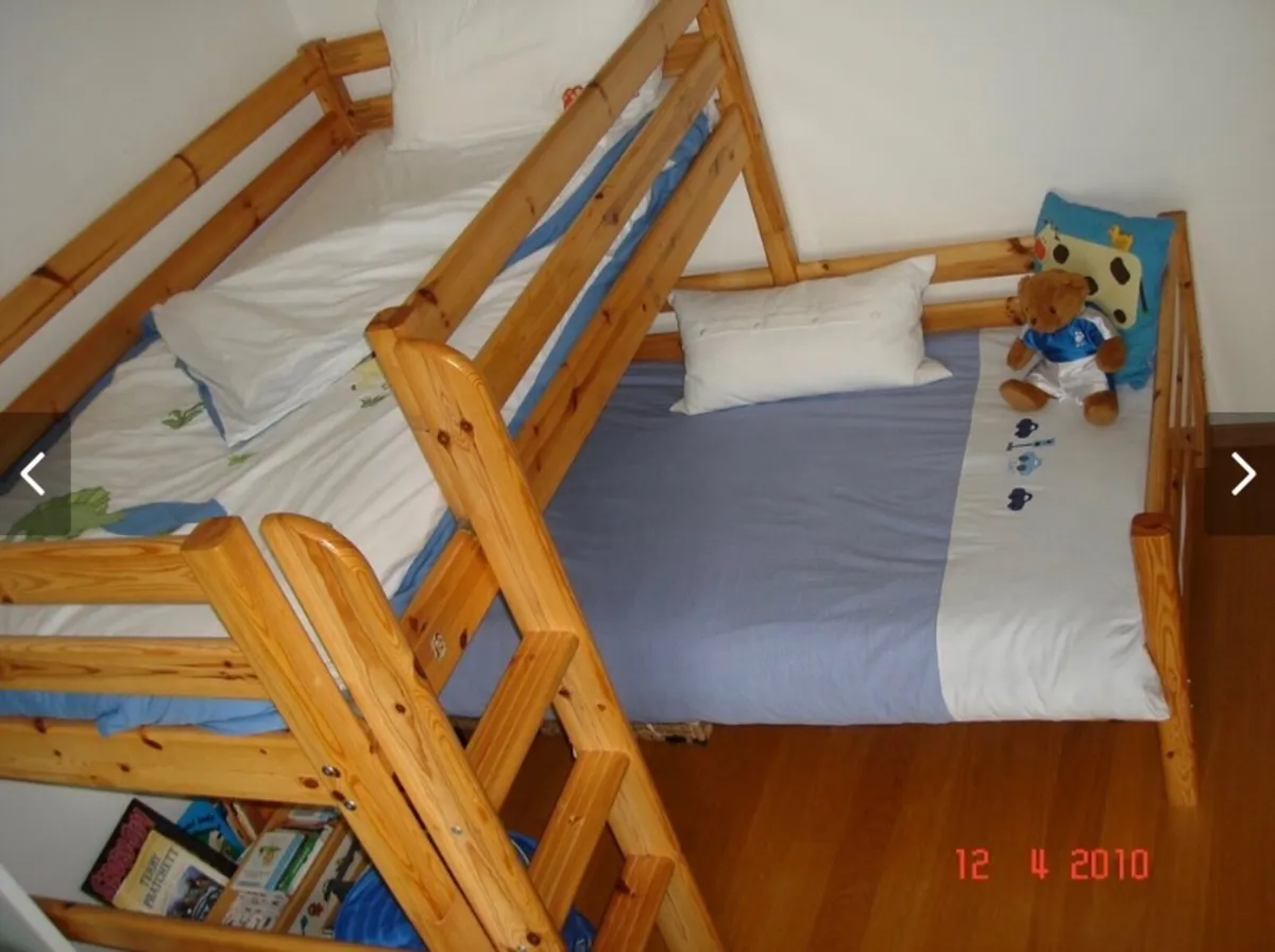 Flexa classic bunk beds with slanting ladder - Image 3