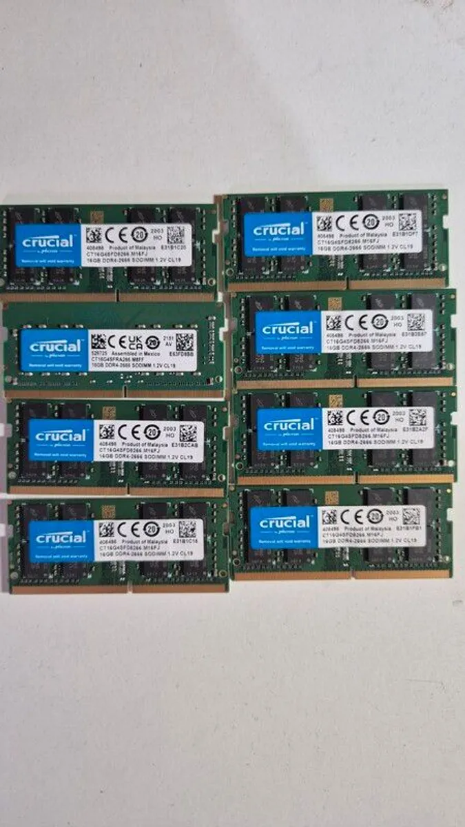 Ram 16gb Ddr4 2666mhz Sodimm 8x Sticks - Image 1