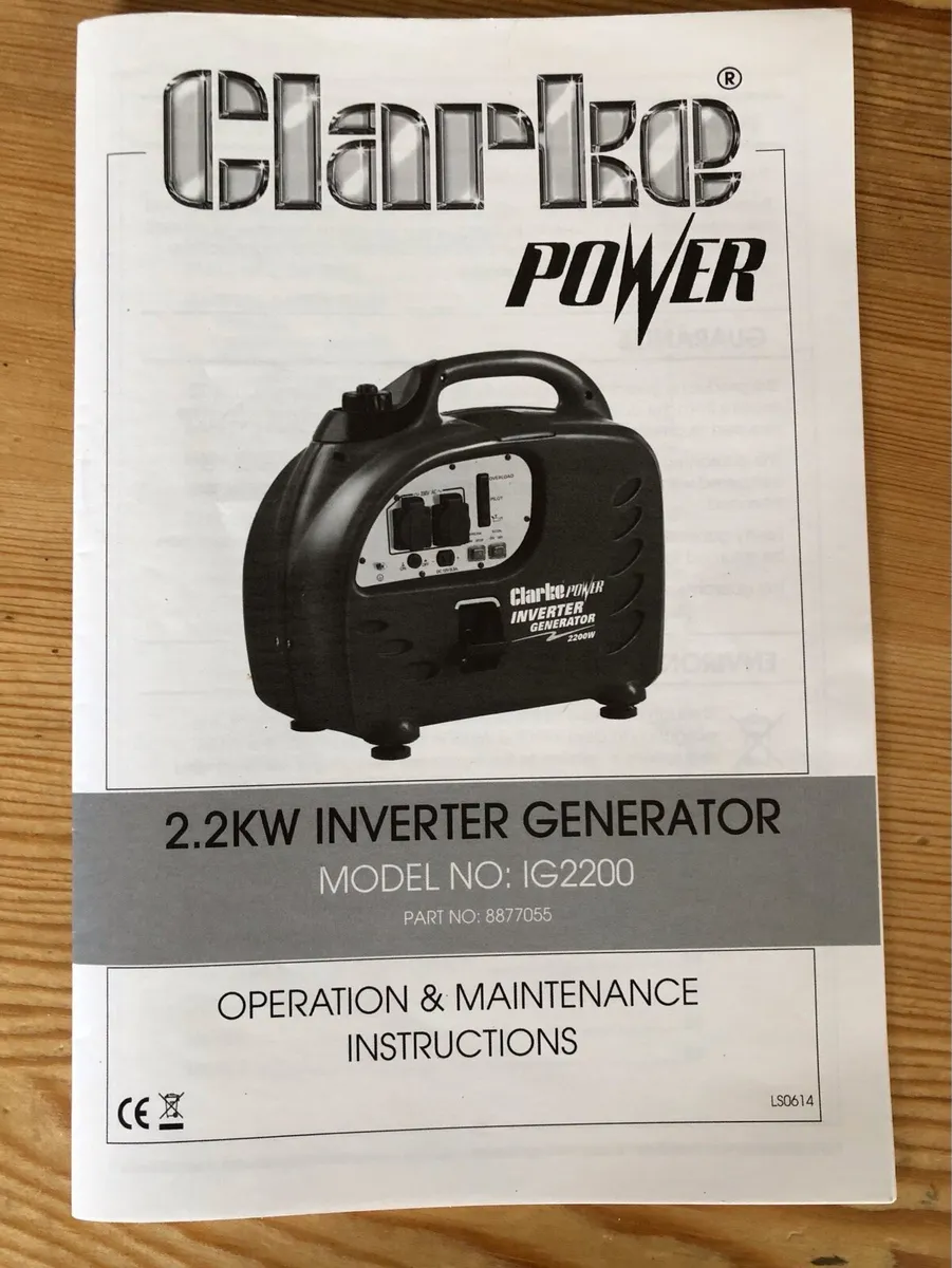 Clarke 2.2. KW Inverter Generator - Image 4
