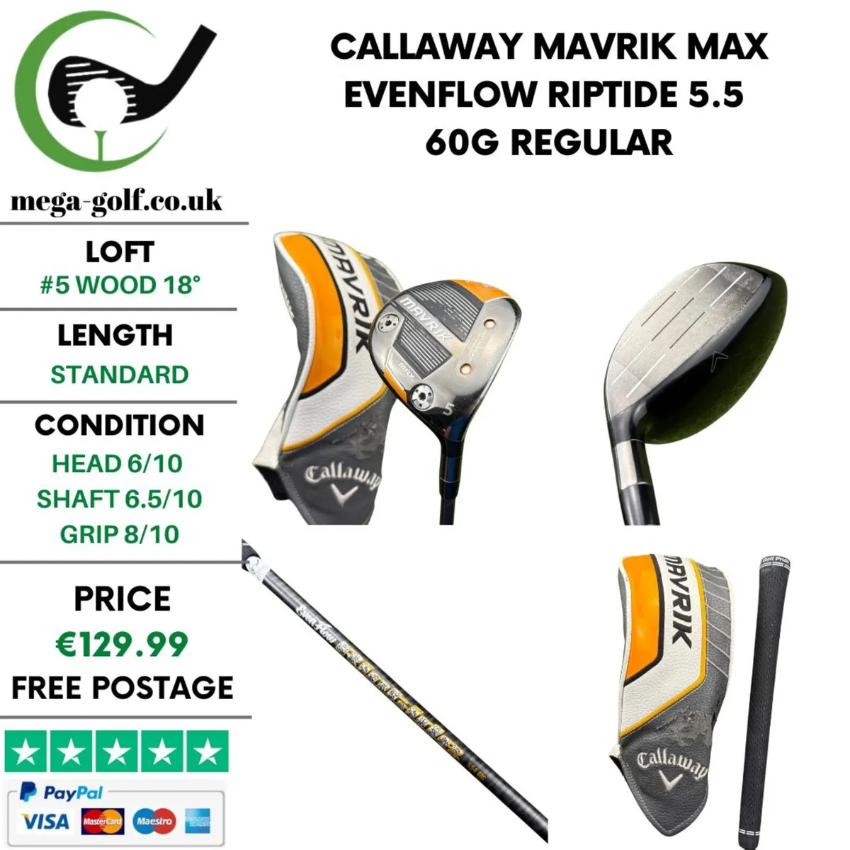 Callaway Mavrik Max #5 Wood 18° / Regular - Image 1