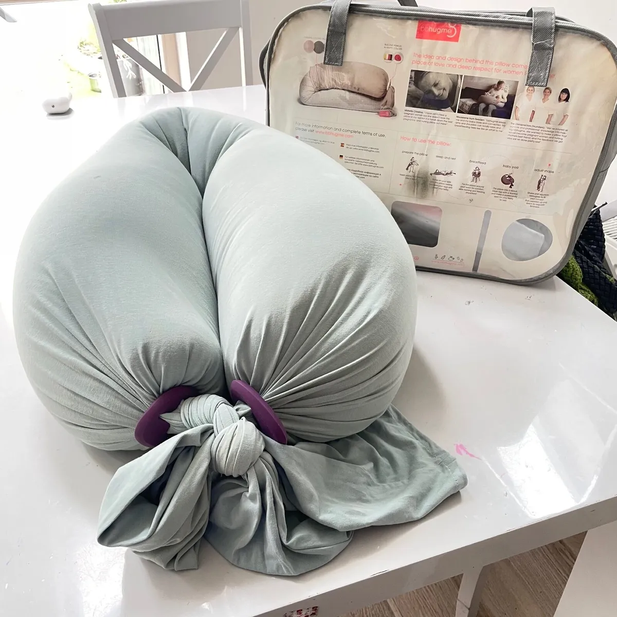 bbhugme Pregnancy Pillow Stone/ Grey pebbles - Image 1