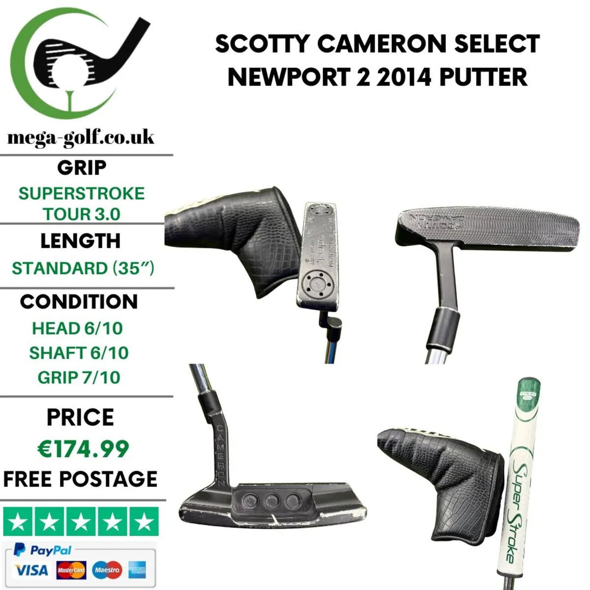 Scotty Cameron Select Newport 2 2014 Putter / 35" - Image 1