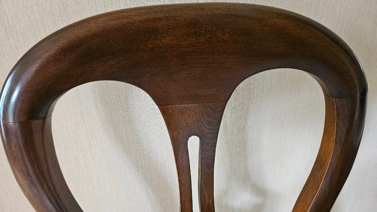 Mahogany hall chair - Image 4