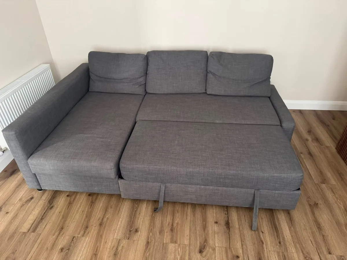 Corner sofa-bed with storage-good condition - Image 3