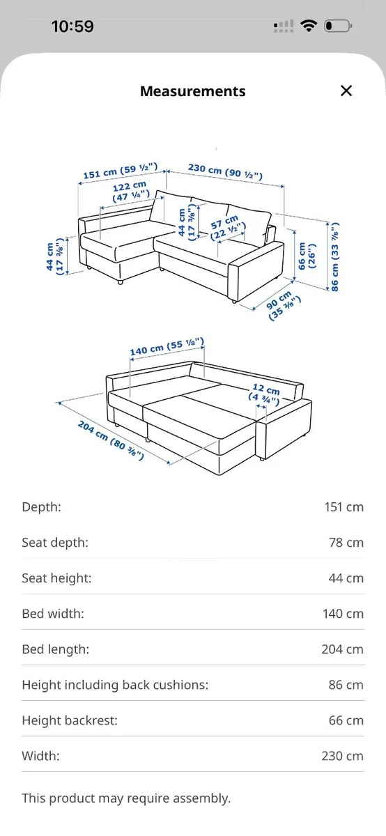 Corner sofa-bed with storage-good condition - Image 4
