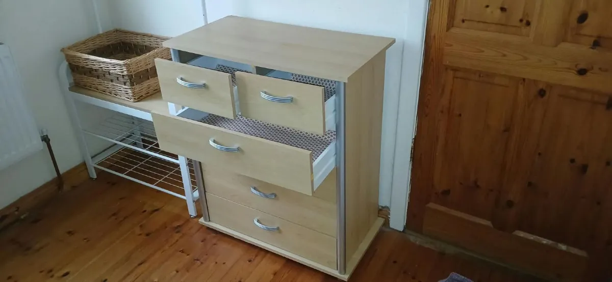 Bunk beds, wardrobe, chest of drawers, matching - Image 3