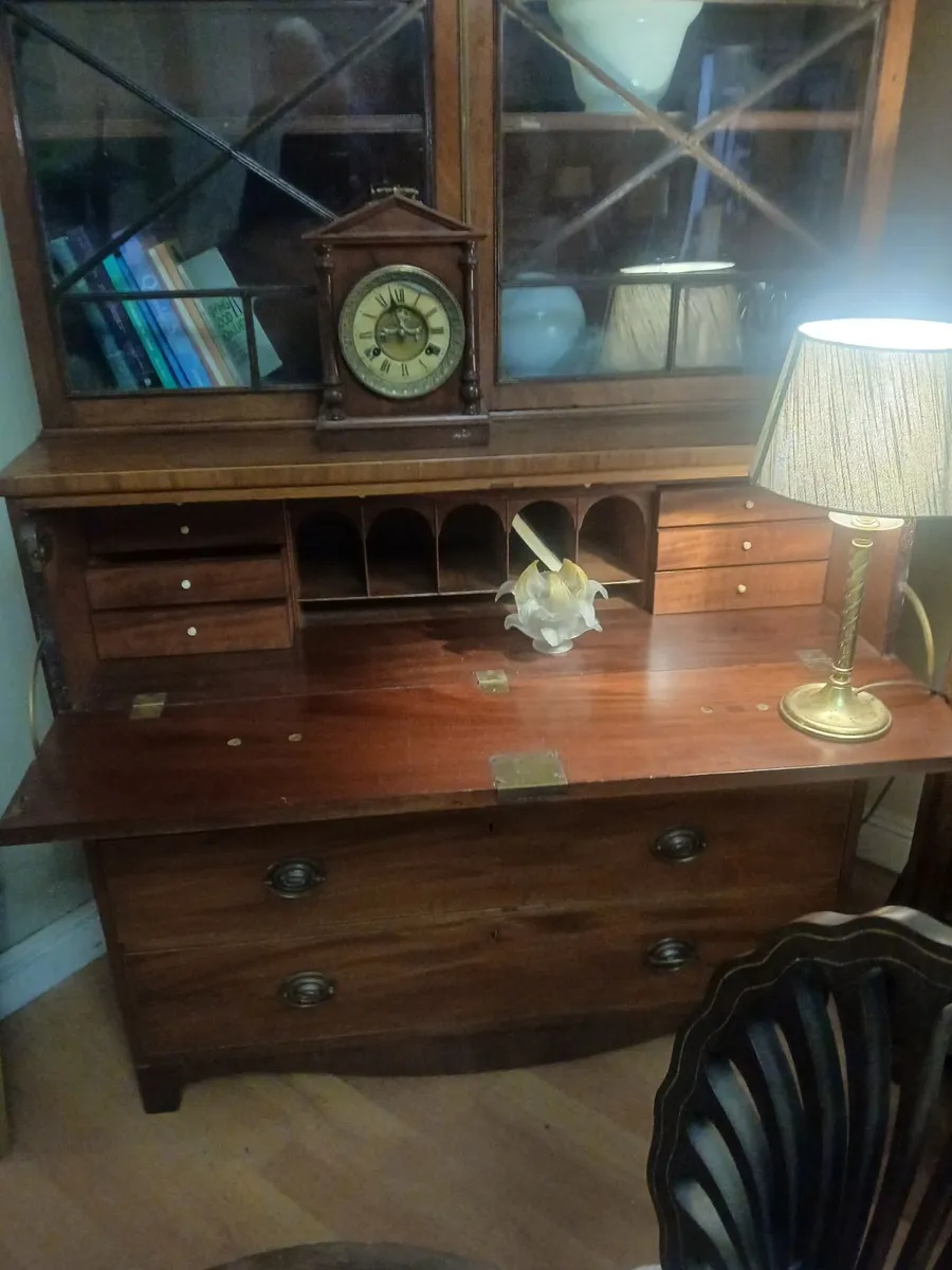 antique bookcase secretaire - Image 3